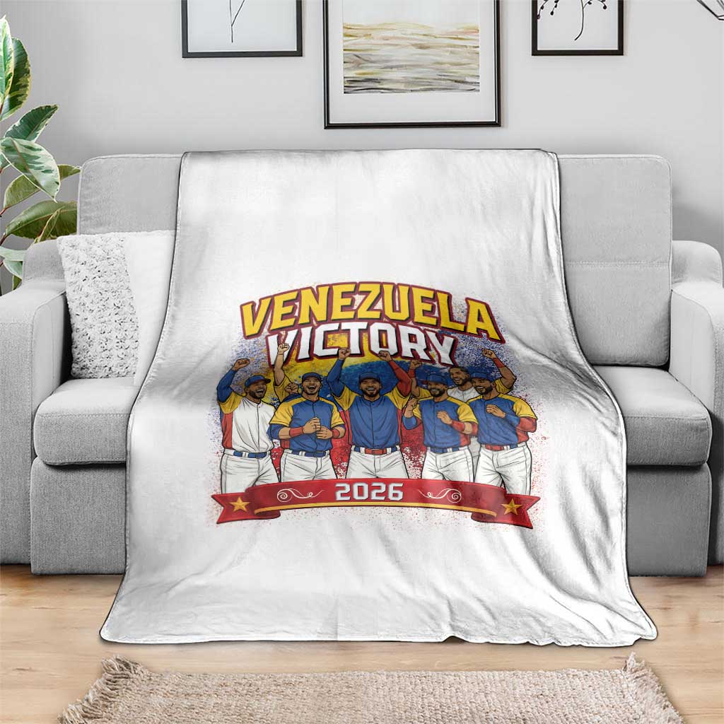 Venezuela Baseball Victory Throw Blanket Venezuelan Pride Gift TS12 Print Your Wear