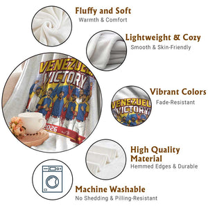 Venezuela Baseball Victory Throw Blanket Venezuelan Pride Gift TS12 Print Your Wear