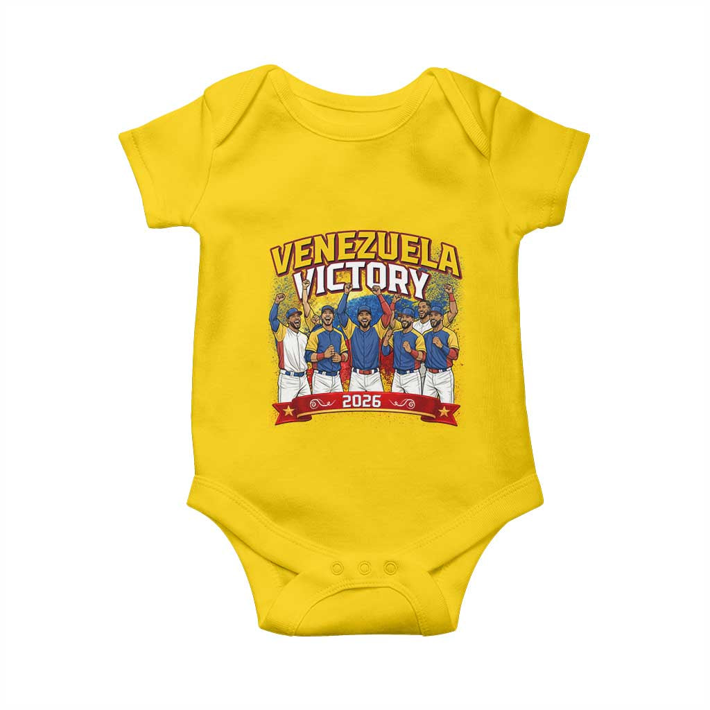 Venezuela Baseball Victory Baby Onesie Venezuelan Pride Gift TS12 Daisy Print Your Wear