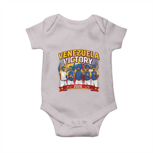 Venezuela Baseball Victory Baby Onesie Venezuelan Pride Gift TS12 Ice Gray Print Your Wear