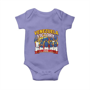 Venezuela Baseball Victory Baby Onesie Venezuelan Pride Gift TS12 Violet Print Your Wear