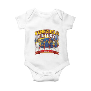 Venezuela Baseball Victory Baby Onesie Venezuelan Pride Gift TS12 White Print Your Wear