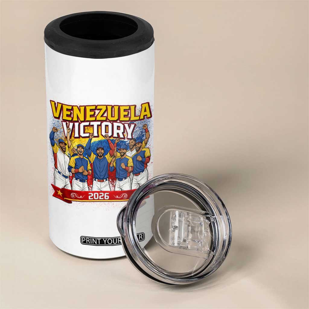 Venezuela Baseball Victory 4 in 1 Can Cooler Tumbler Venezuelan Pride Gift TS12 Print Your Wear