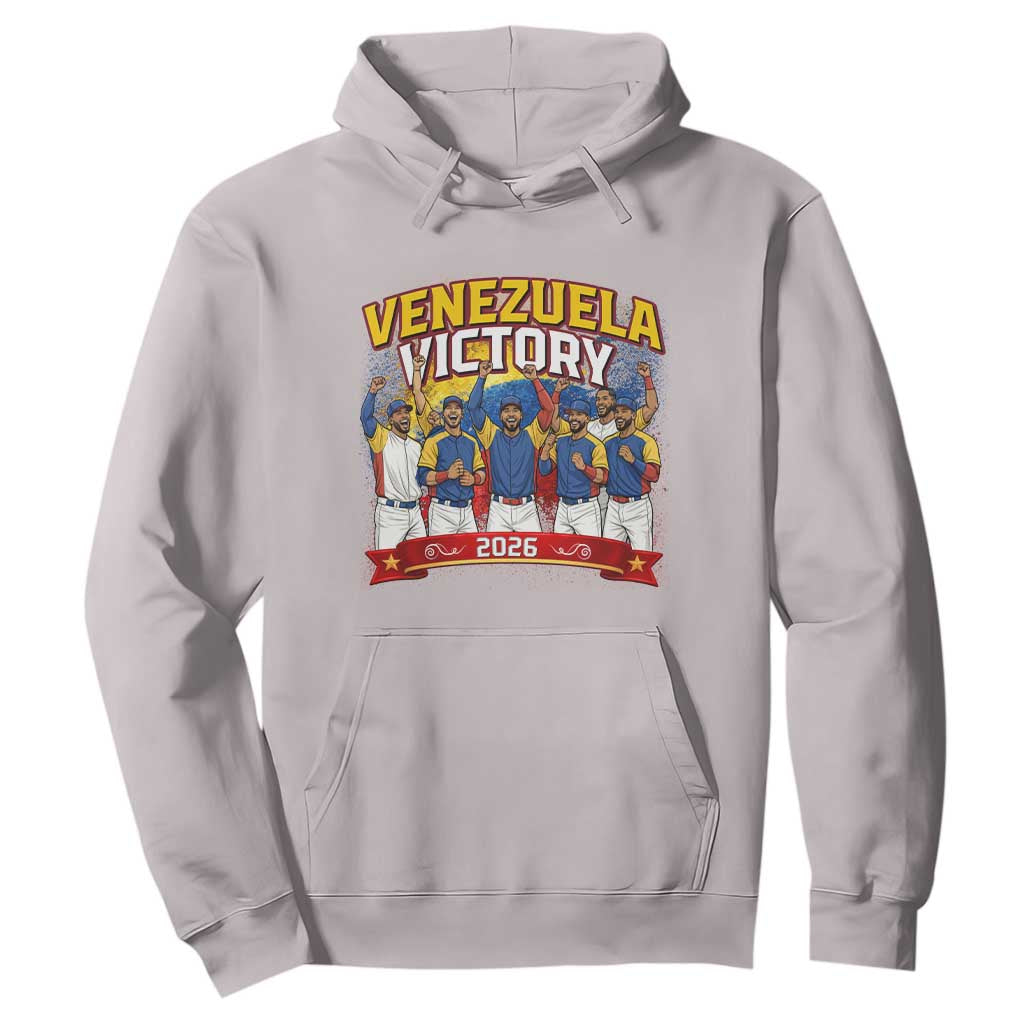 Venezuela Baseball Victory Hoodie Venezuelan Pride Gift TS12 Ice Gray Print Your Wear