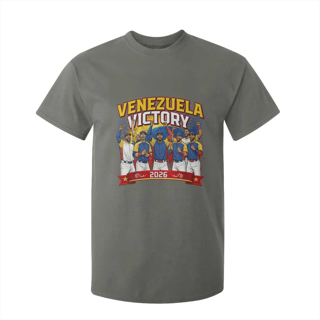 Venezuela Baseball Victory T Shirt For Kid Venezuelan Pride Gift TS12 Military Green Print Your Wear