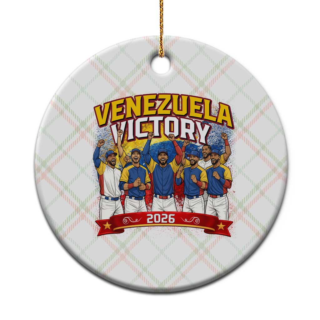 Venezuela Baseball Victory Ceramic Ornament Venezuelan Pride Gift TS12 1pc Christmas Plaid Print Your Wear