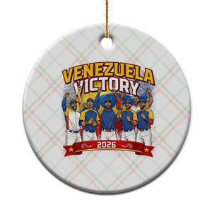 Venezuela Baseball Victory Ceramic Ornament Venezuelan Pride Gift TS12 1pc Christmas Plaid Print Your Wear