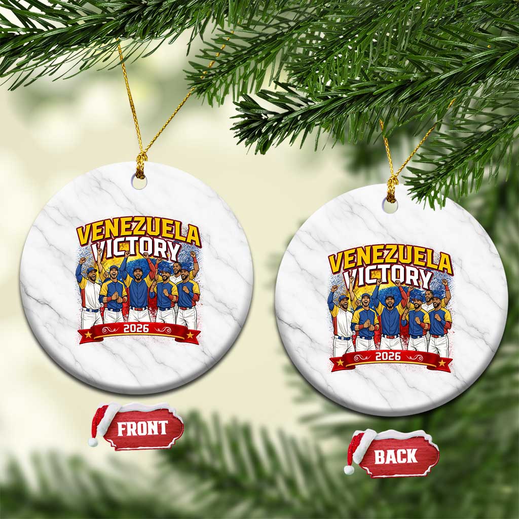 Venezuela Baseball Victory Ceramic Ornament Venezuelan Pride Gift TS12 1pc White Marble Print Your Wear