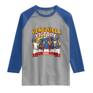 Venezuela Baseball Victory Raglan Shirt Venezuelan Pride Gift TS12 Sport Gray Royal Print Your Wear