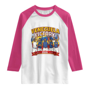 Venezuela Baseball Victory Raglan Shirt Venezuelan Pride Gift TS12 White Heliconia Print Your Wear