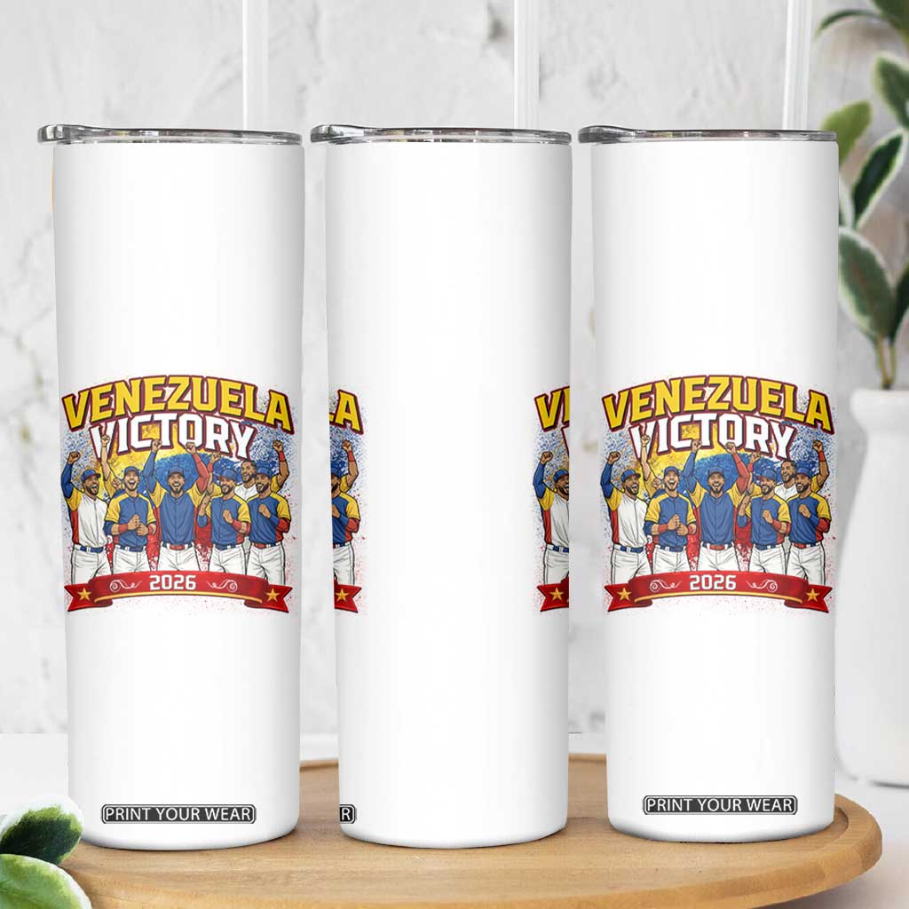Venezuela Baseball Victory Skinny Tumbler Venezuelan Pride Gift TS12 Print Your Wear