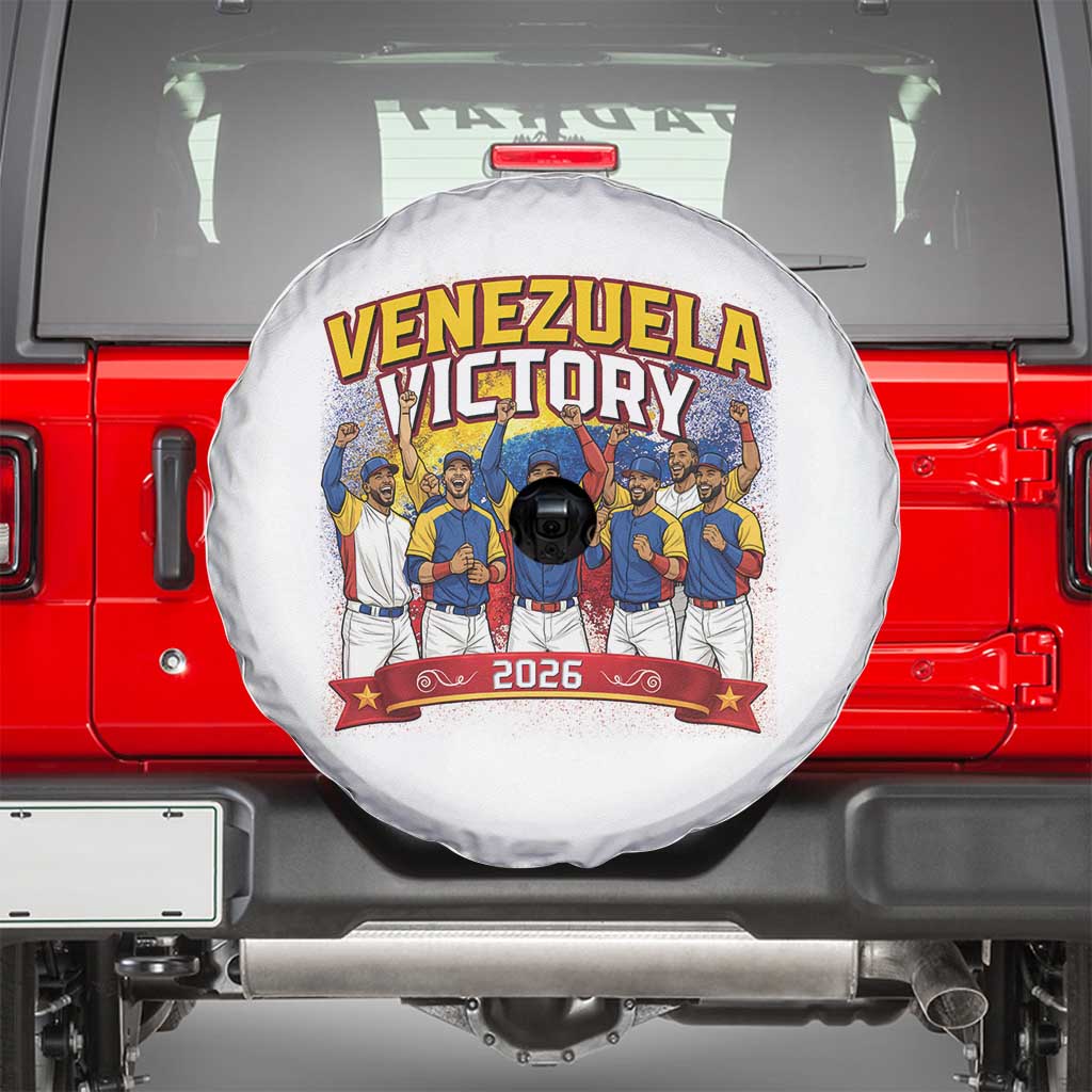 Venezuela Baseball Victory Spare Tire Cover Venezuelan Pride Gift TS12 Black Print Your Wear
