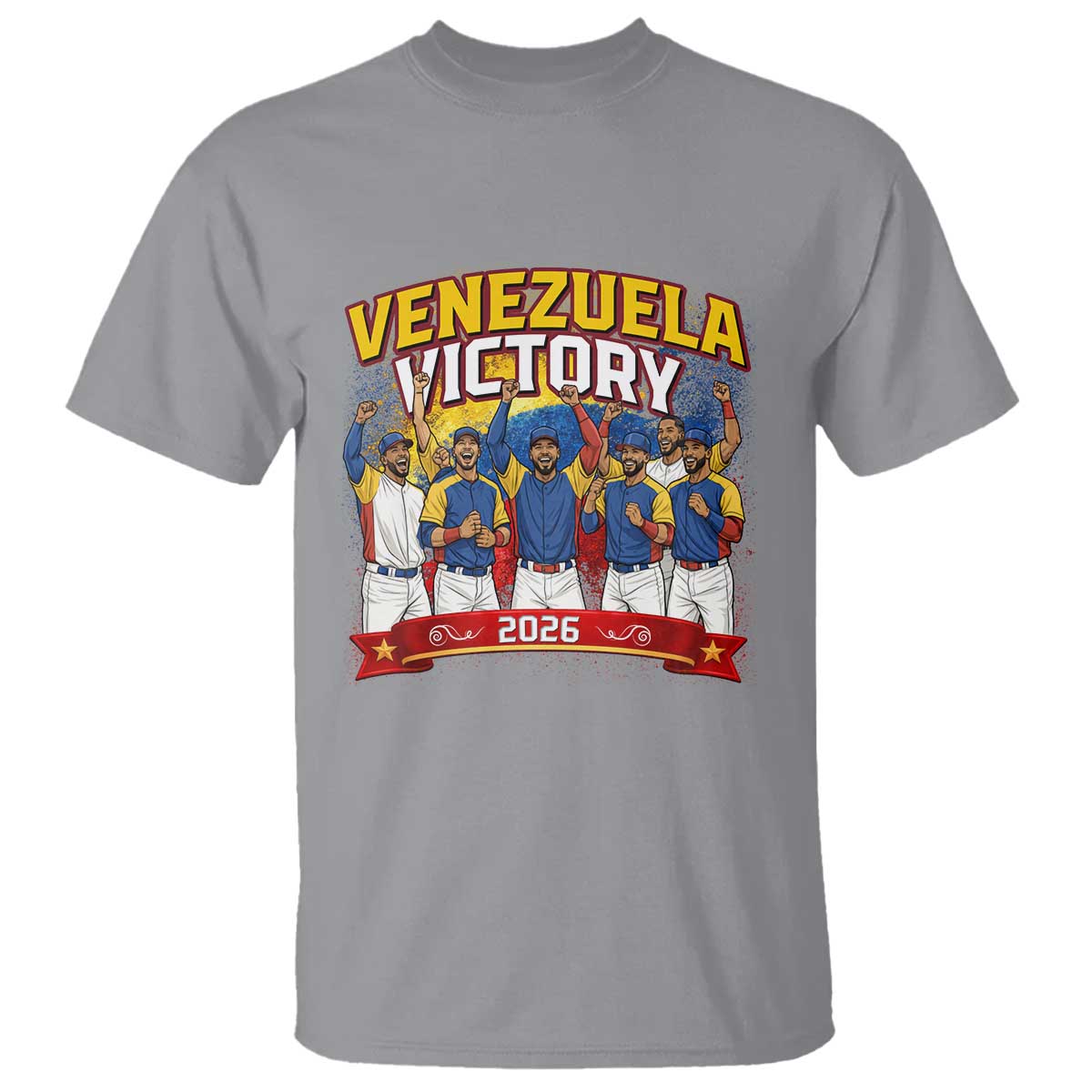 Venezuela Baseball Victory T Shirt Venezuelan Pride Gift TS12 Sport Gray Print Your Wear