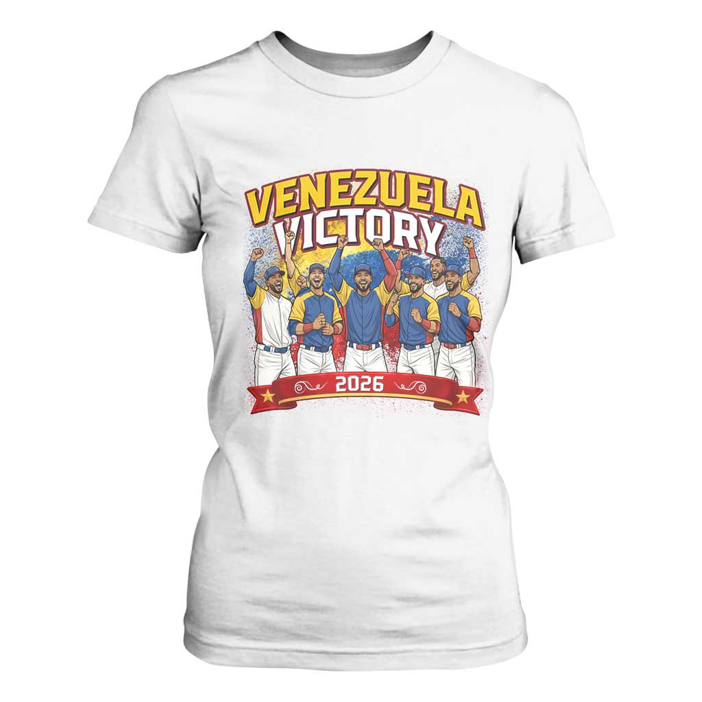 Venezuela Baseball Victory T Shirt For Women Venezuelan Pride Gift TS12 White Print Your Wear