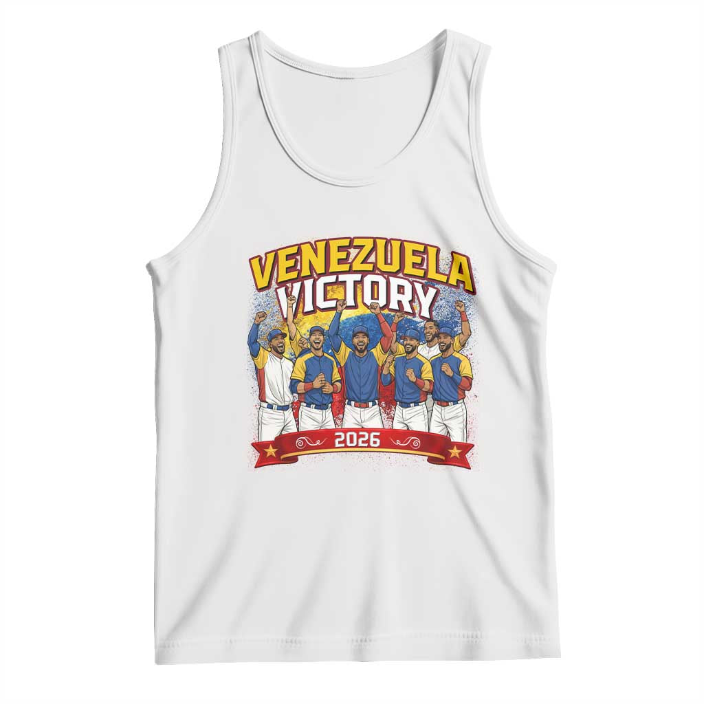 Venezuela Baseball Victory Tank Top Venezuelan Pride Gift TS12 White Print Your Wear
