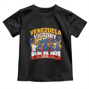 Venezuela Baseball Victory Toddler T Shirt Venezuelan Pride Gift TS12 Black Print Your Wear