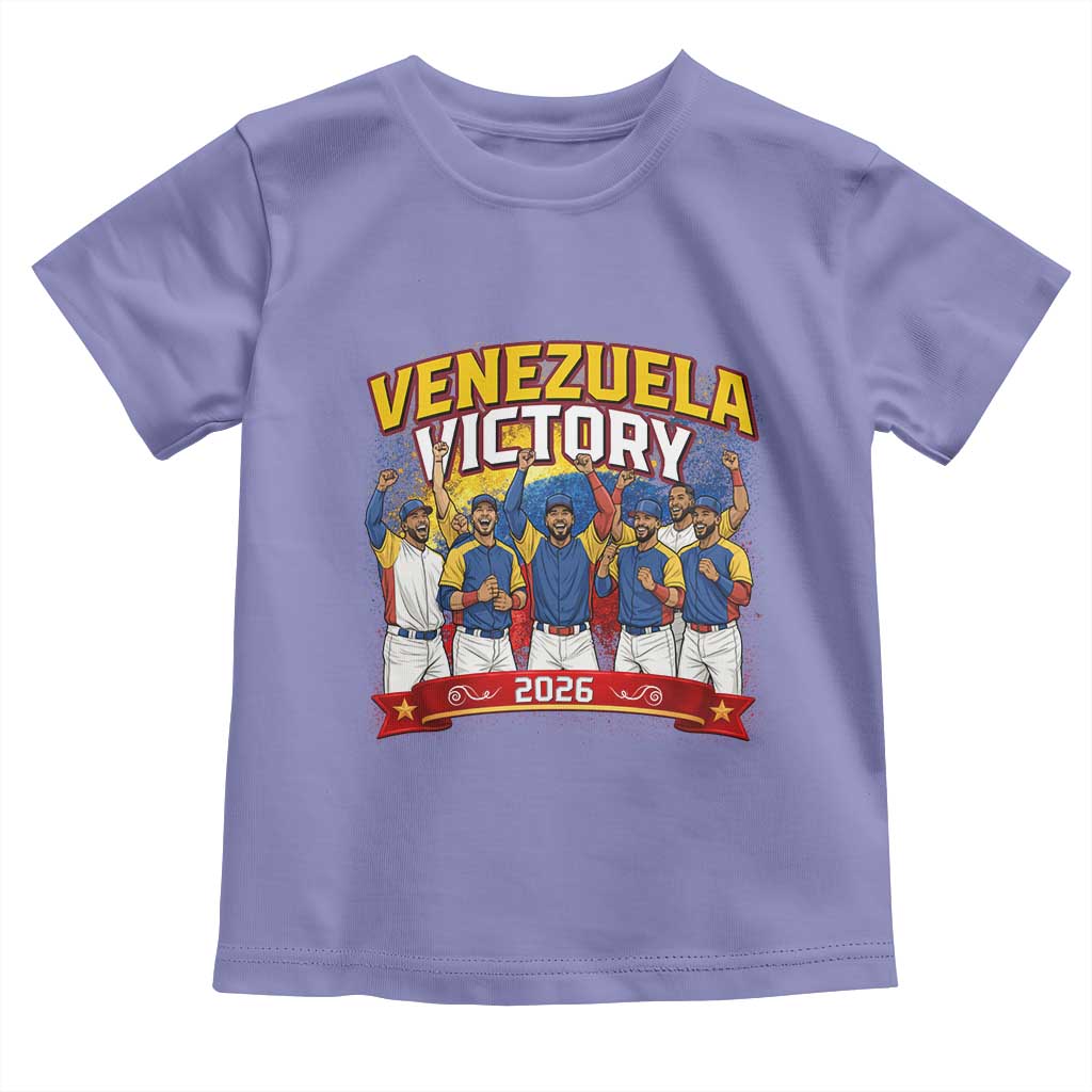 Venezuela Baseball Victory Toddler T Shirt Venezuelan Pride Gift TS12 Violet Print Your Wear