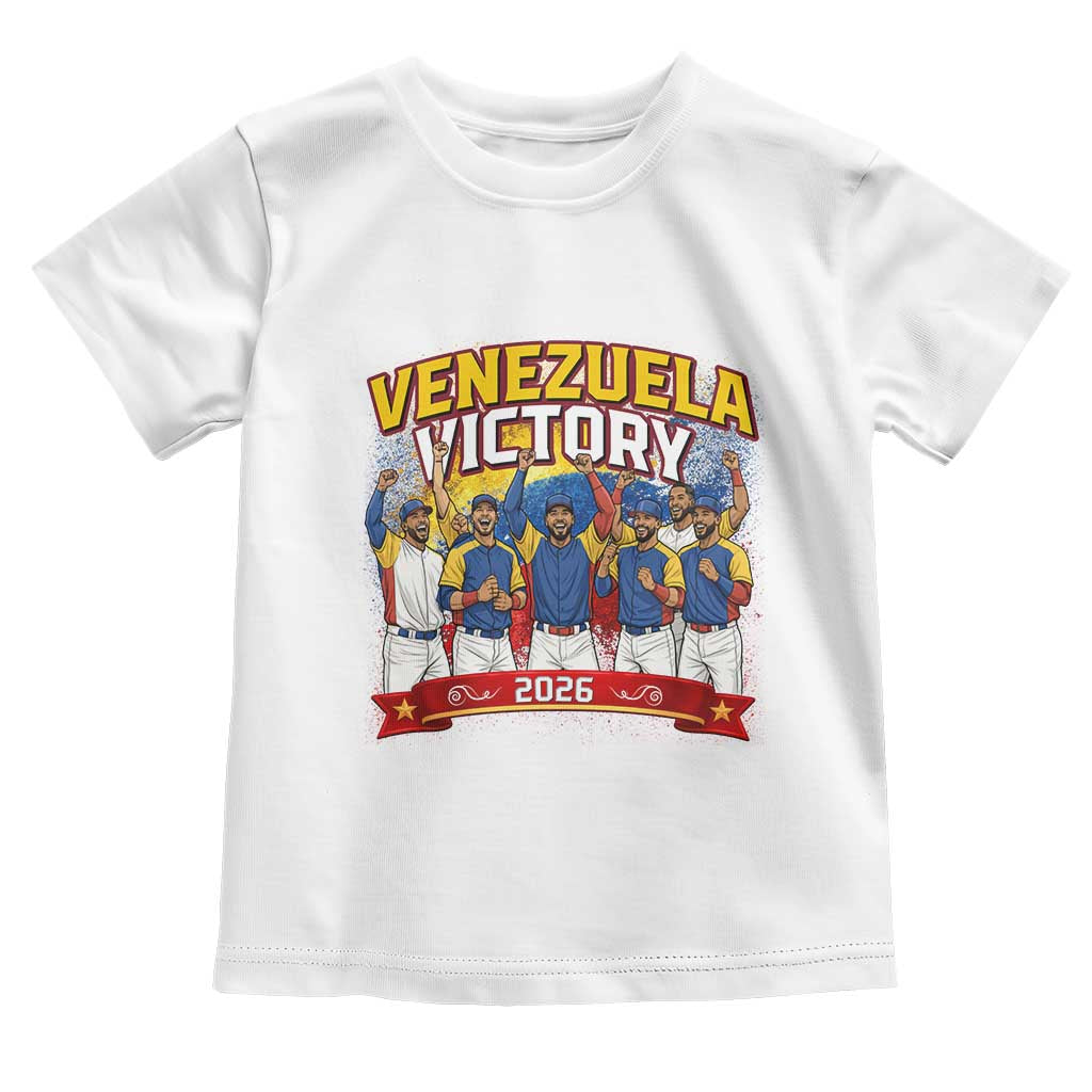 Venezuela Baseball Victory Toddler T Shirt Venezuelan Pride Gift TS12 White Print Your Wear