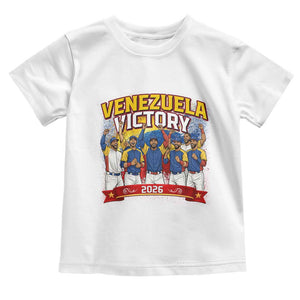 Venezuela Baseball Victory Toddler T Shirt Venezuelan Pride Gift TS12 White Print Your Wear