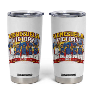 Venezuela Baseball Victory Tumbler Cup Venezuelan Pride Gift TS12 White Print Your Wear