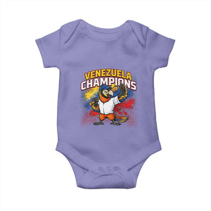 Venezuela Baseball Champions Baby Onesie Troupial Bird Patriotic Pride TS12 Violet Print Your Wear