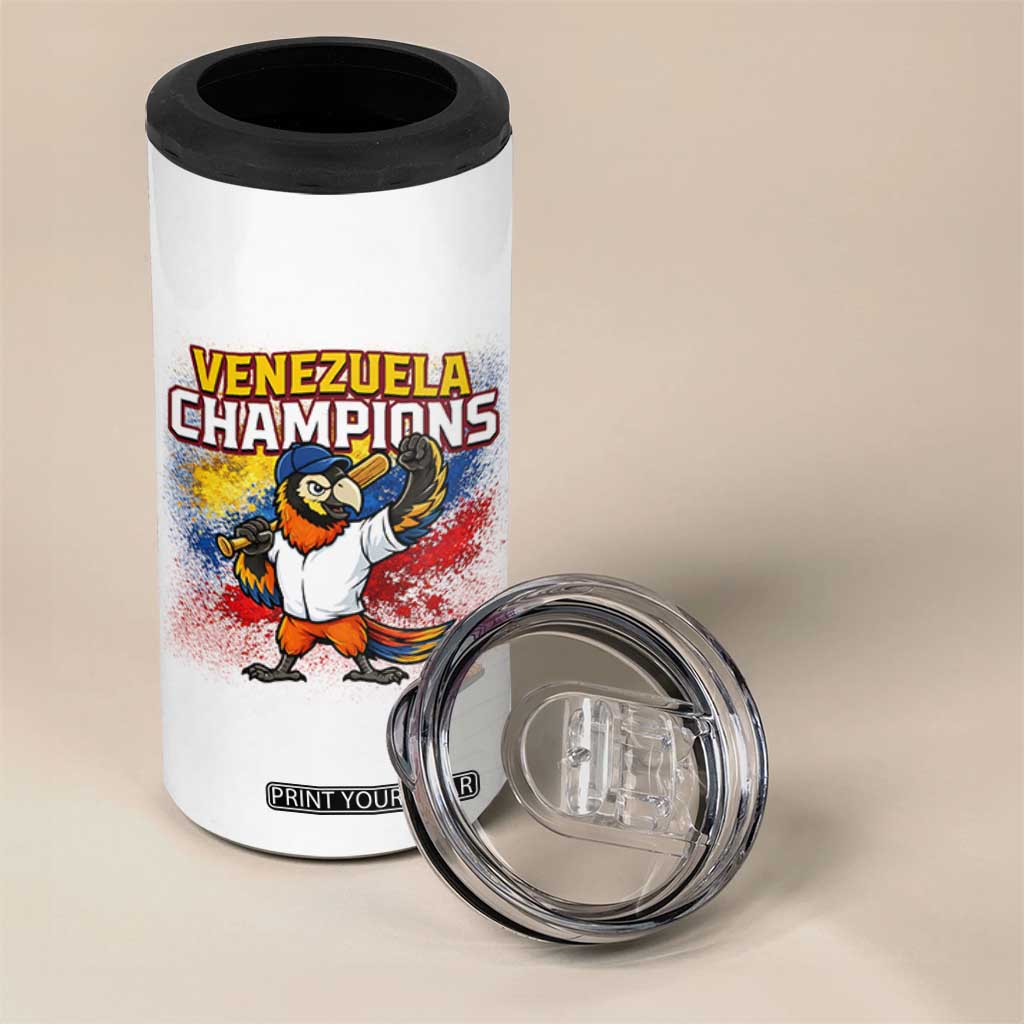 Venezuela Baseball Champions 4 in 1 Can Cooler Tumbler Troupial Bird Patriotic Pride TS12 Print Your Wear
