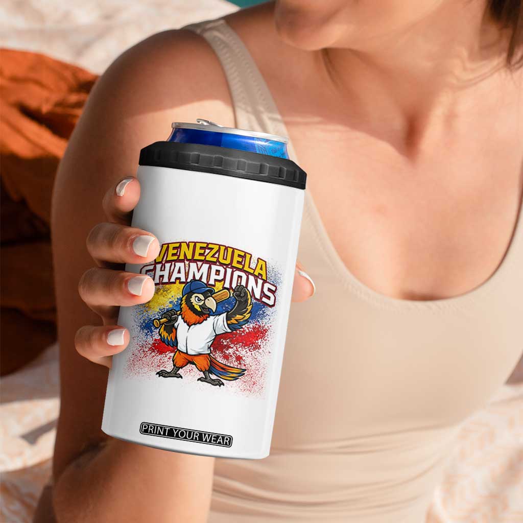 Venezuela Baseball Champions 4 in 1 Can Cooler Tumbler Troupial Bird Patriotic Pride TS12 Print Your Wear
