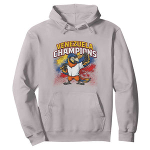 Venezuela Baseball Champions Hoodie Troupial Bird Patriotic Pride TS12 Ice Gray Print Your Wear