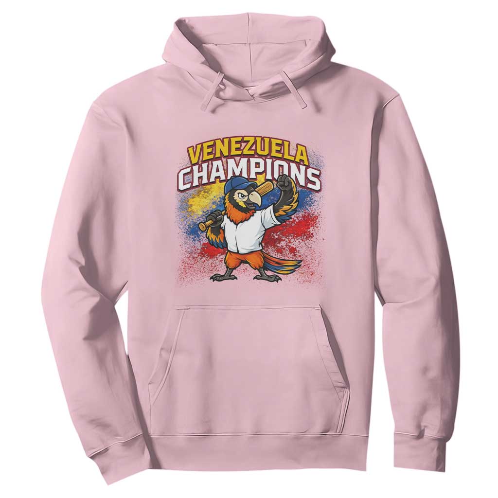 Venezuela Baseball Champions Hoodie Troupial Bird Patriotic Pride TS12 Light Pink Print Your Wear