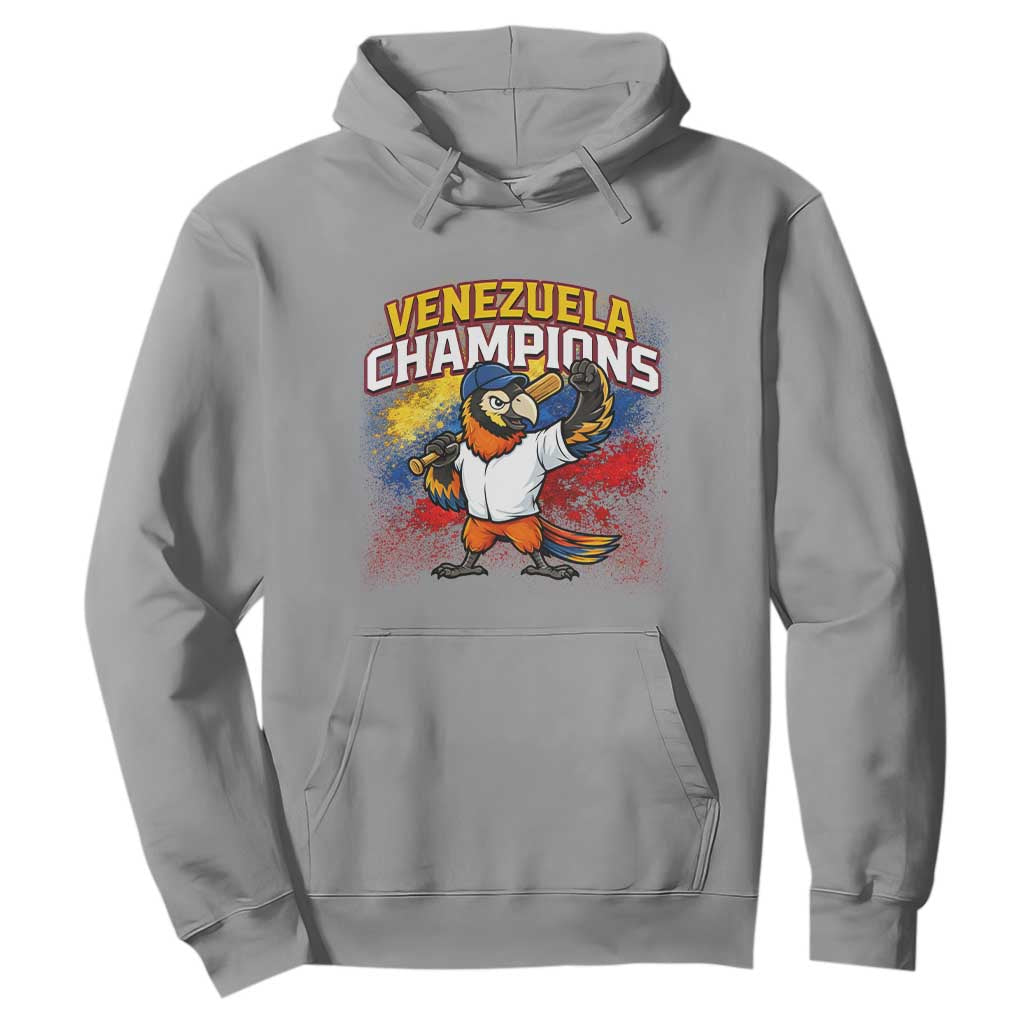 Venezuela Baseball Champions Hoodie Troupial Bird Patriotic Pride TS12 Sport Gray Print Your Wear