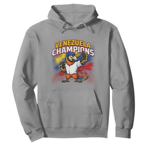 Venezuela Baseball Champions Hoodie Troupial Bird Patriotic Pride TS12 Sport Gray Print Your Wear