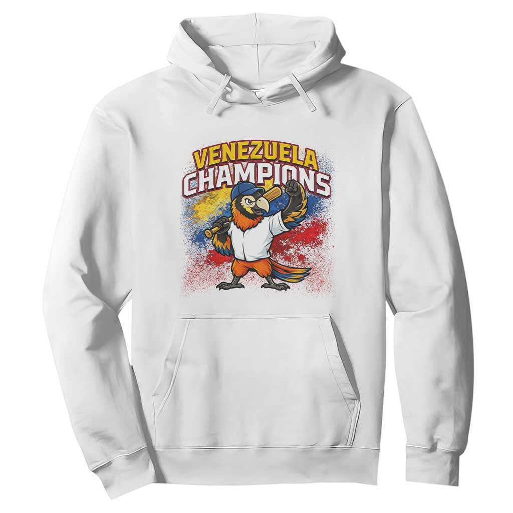 Venezuela Baseball Champions Hoodie Troupial Bird Patriotic Pride TS12 White Print Your Wear