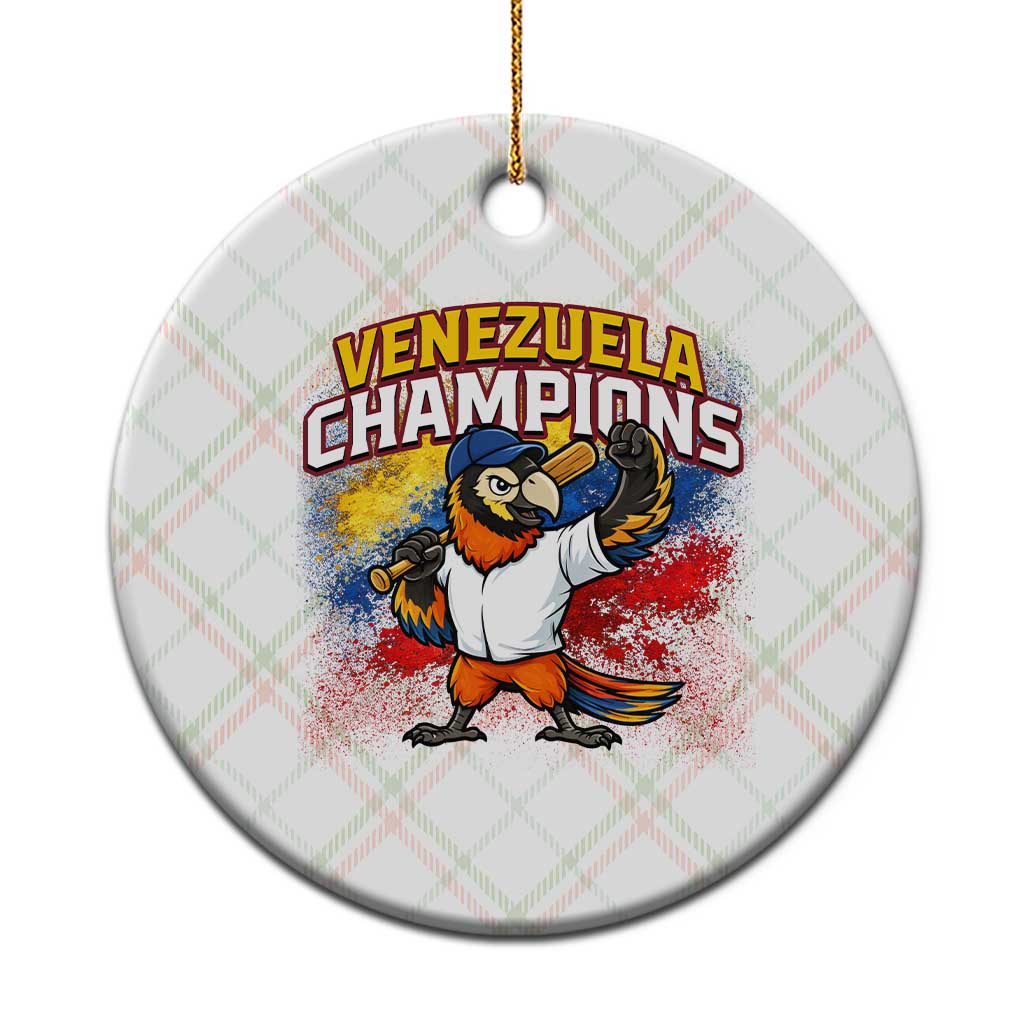 Venezuela Baseball Champions Ceramic Ornament Troupial Bird Patriotic Pride TS12 1pc Christmas Plaid Print Your Wear