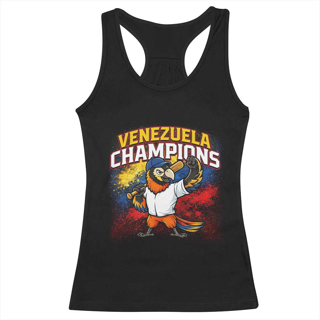 Venezuela Baseball Champions Racerback Tank Top Troupial Bird Patriotic Pride TS12 Black Print Your Wear
