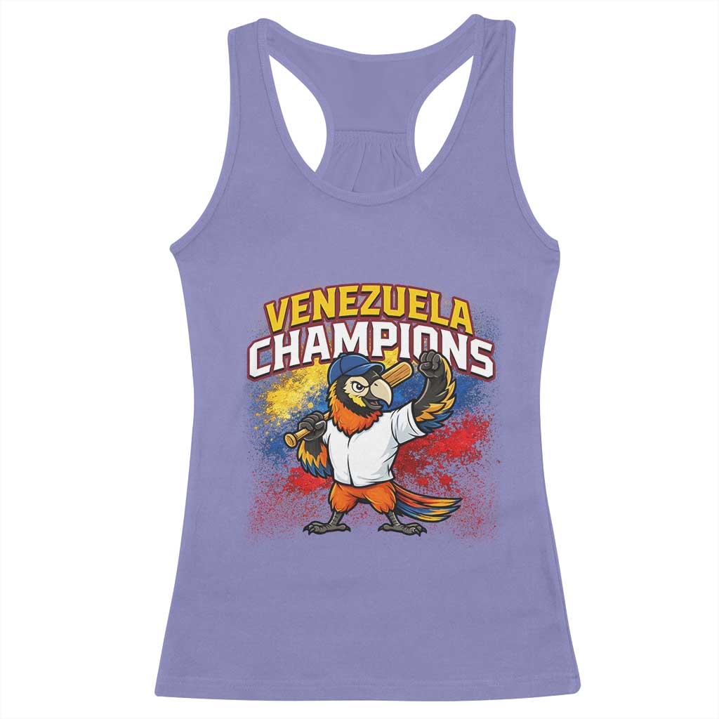 Venezuela Baseball Champions Racerback Tank Top Troupial Bird Patriotic Pride TS12 Violet Print Your Wear