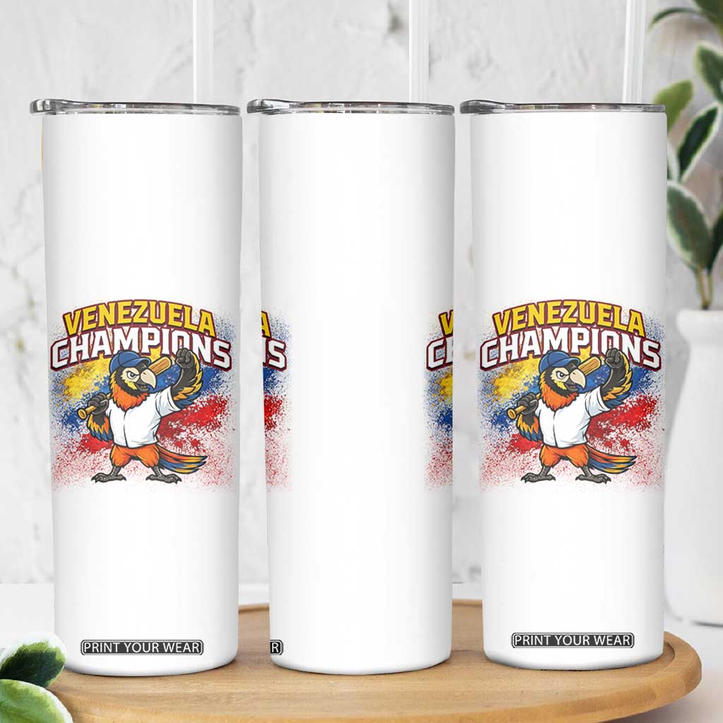 Venezuela Baseball Champions Skinny Tumbler Troupial Bird Patriotic Pride TS12 Print Your Wear