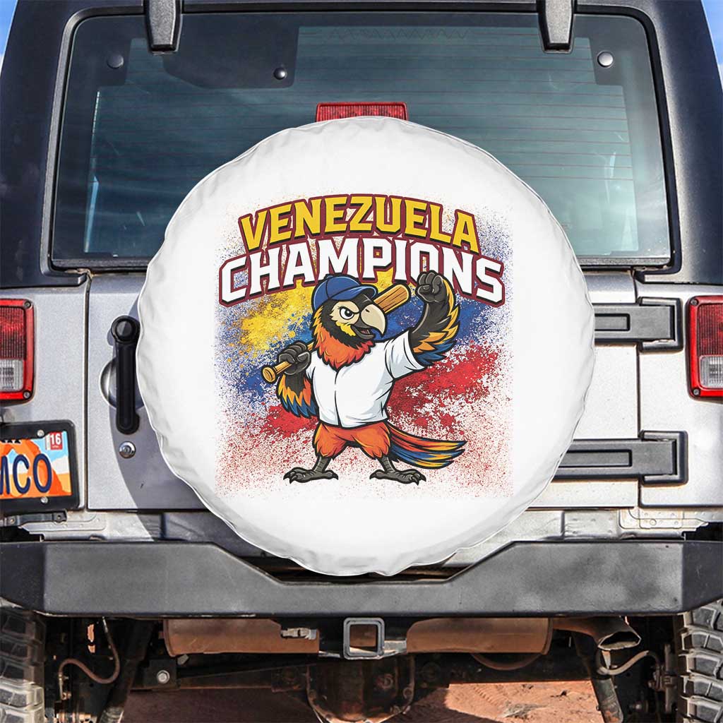 Venezuela Baseball Champions Spare Tire Cover Troupial Bird Patriotic Pride TS12 No hole Black Print Your Wear