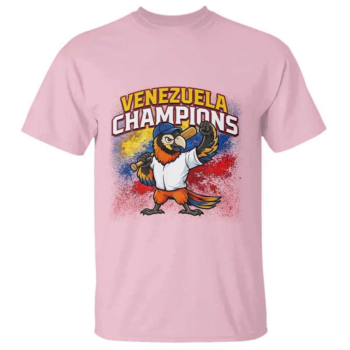 Venezuela Baseball Champions T Shirt Troupial Bird Patriotic Pride TS12 Light Pink Print Your Wear