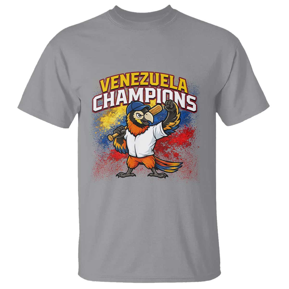 Venezuela Baseball Champions T Shirt Troupial Bird Patriotic Pride TS12 Sport Gray Print Your Wear