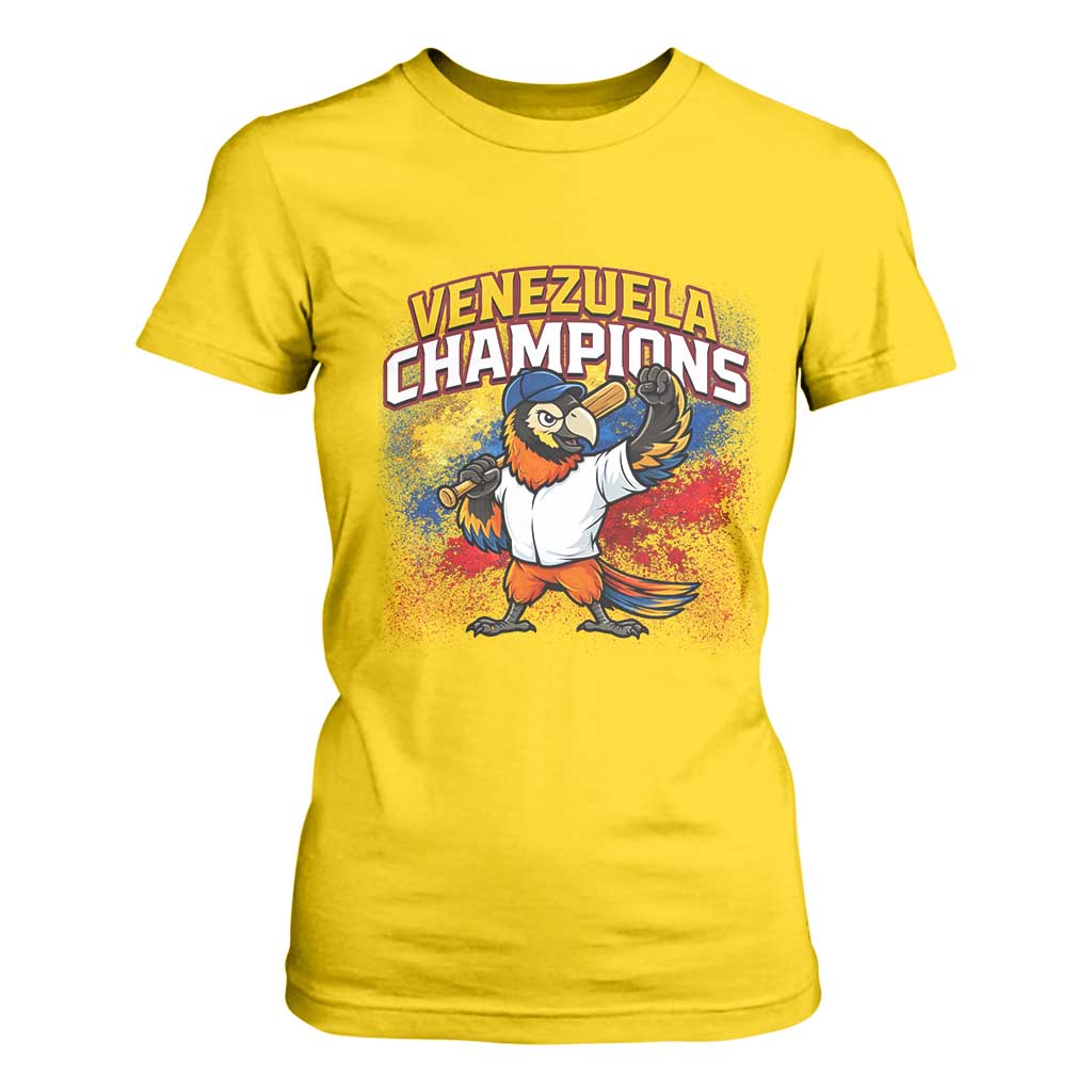 Venezuela Baseball Champions T Shirt For Women Troupial Bird Patriotic Pride TS12 Daisy Print Your Wear