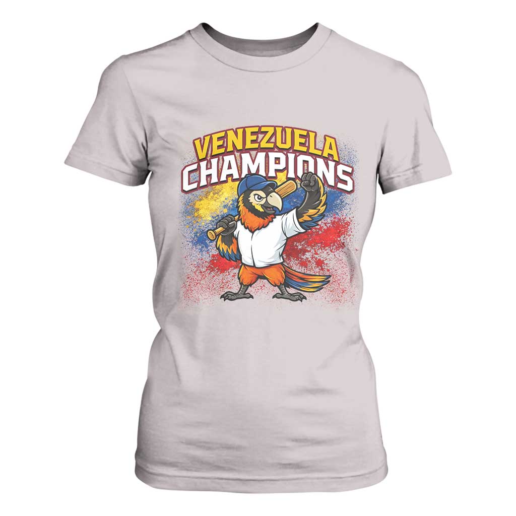 Venezuela Baseball Champions T Shirt For Women Troupial Bird Patriotic Pride TS12 Ice Gray Print Your Wear