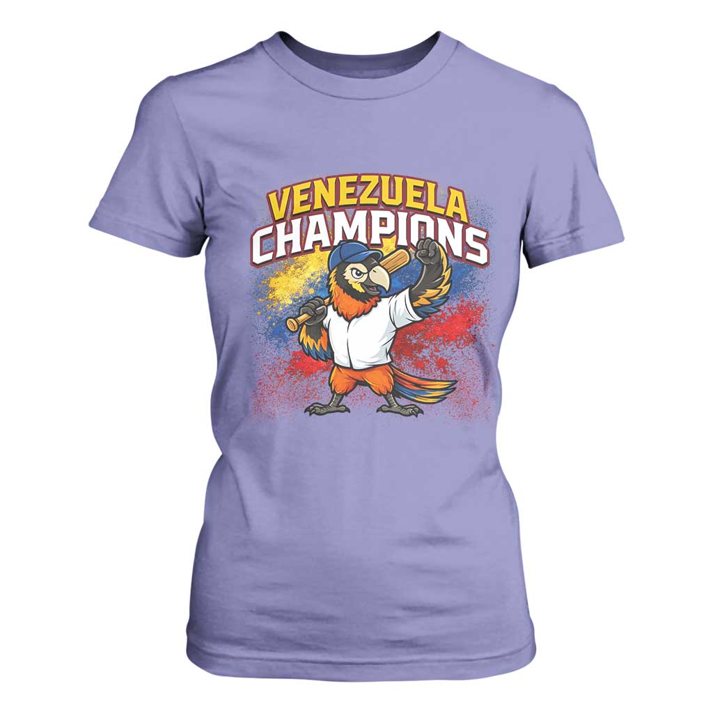 Venezuela Baseball Champions T Shirt For Women Troupial Bird Patriotic Pride TS12 Violet Print Your Wear