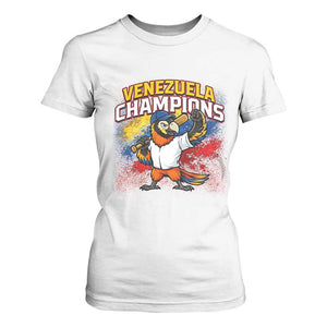 Venezuela Baseball Champions T Shirt For Women Troupial Bird Patriotic Pride TS12 White Print Your Wear