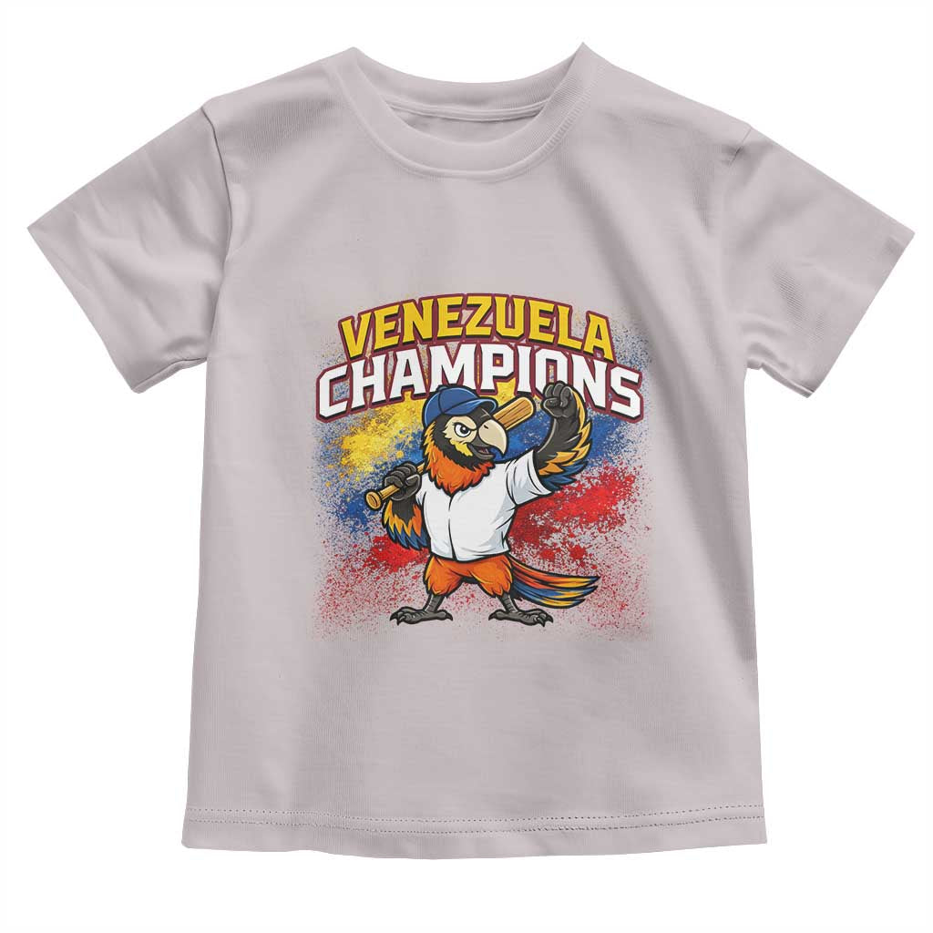 Venezuela Baseball Champions Toddler T Shirt Troupial Bird Patriotic Pride TS12 Ice Gray Print Your Wear