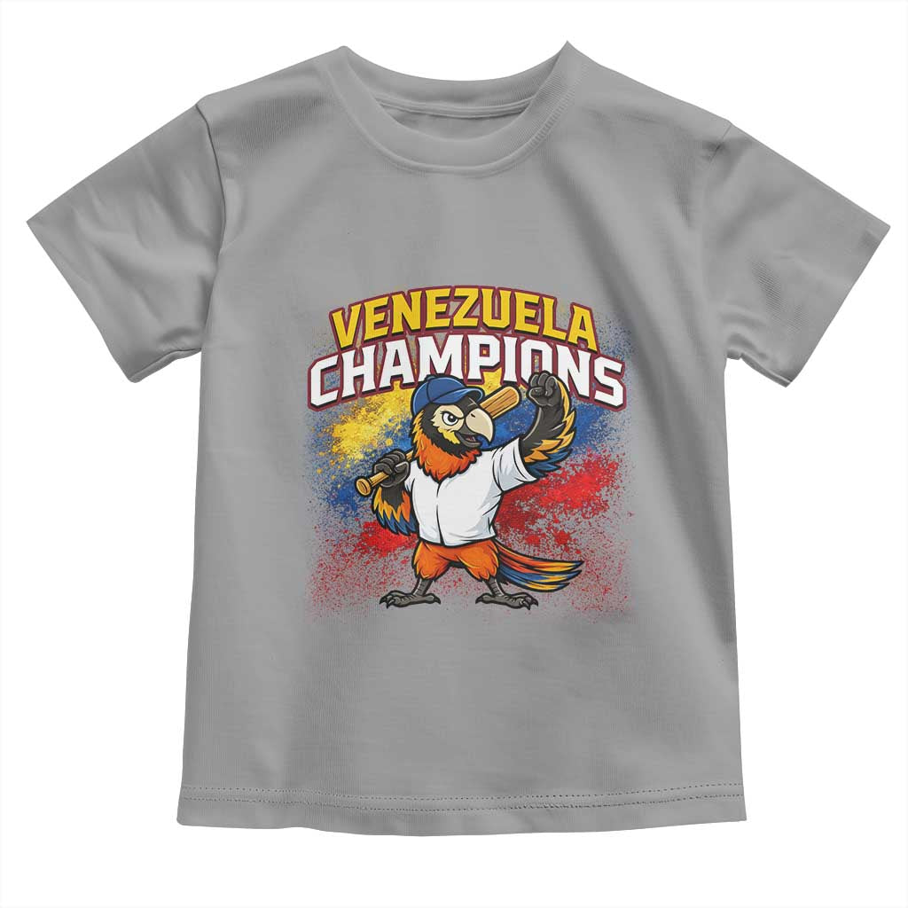 Venezuela Baseball Champions Toddler T Shirt Troupial Bird Patriotic Pride TS12 Sport Gray Print Your Wear