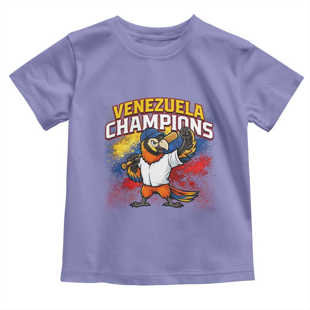Venezuela Baseball Champions Toddler T Shirt Troupial Bird Patriotic Pride TS12 Violet Print Your Wear