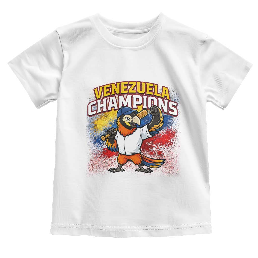 Venezuela Baseball Champions Toddler T Shirt Troupial Bird Patriotic Pride TS12 White Print Your Wear