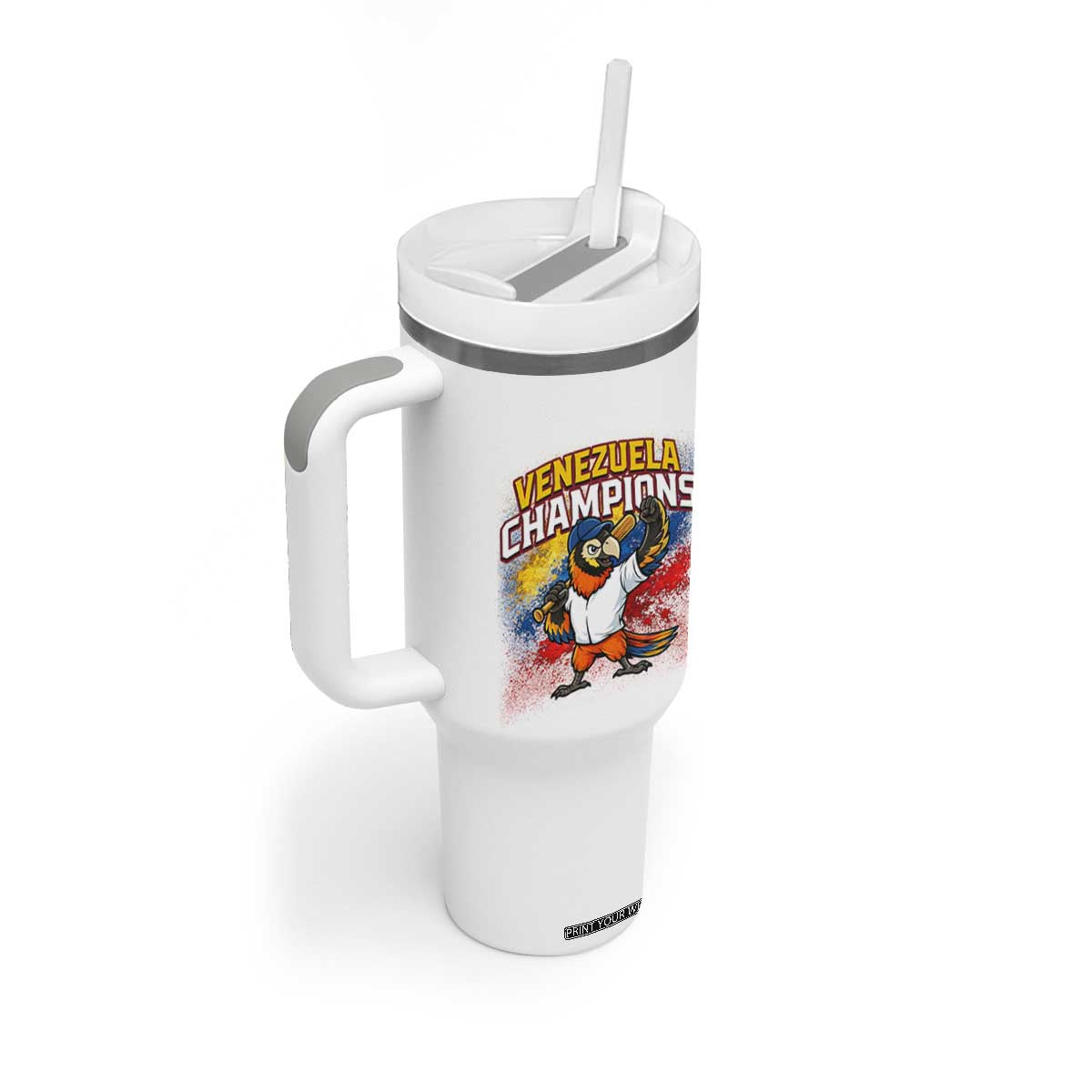 Venezuela Baseball Champions Tumbler With Handle Troupial Bird Patriotic Pride TS12 Print Your Wear
