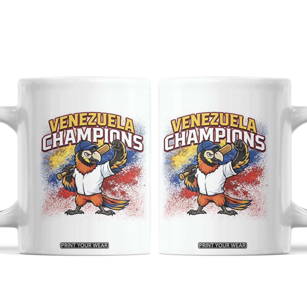 Venezuela Baseball Champions Coffee Mug Troupial Bird Patriotic Pride TS12 White Print Your Wear