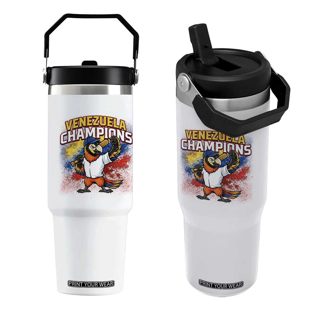 Venezuela Baseball Champions Flip Straw Tumbler Troupial Bird Patriotic Pride TS12 One Size: 30 oz White Print Your Wear